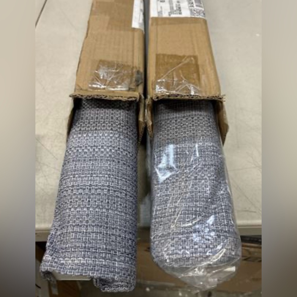 Madison Park Colm Basketweave Room Darkening Cordless Roman Shade Set of 2 27x62 - Picture 14 of 16